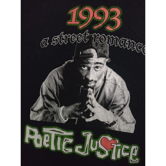 Poetic Justice Tupac Black Tee - Picture 4 of 6